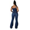 Women's European & American Fashion Casual Sexy Denim Wide-Leg Overalls