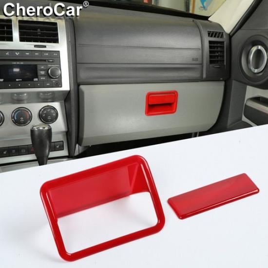

Co-Pilot Dashboard Storage Box Switch Cover Trim Red for Dodge Nitro 2007-2012