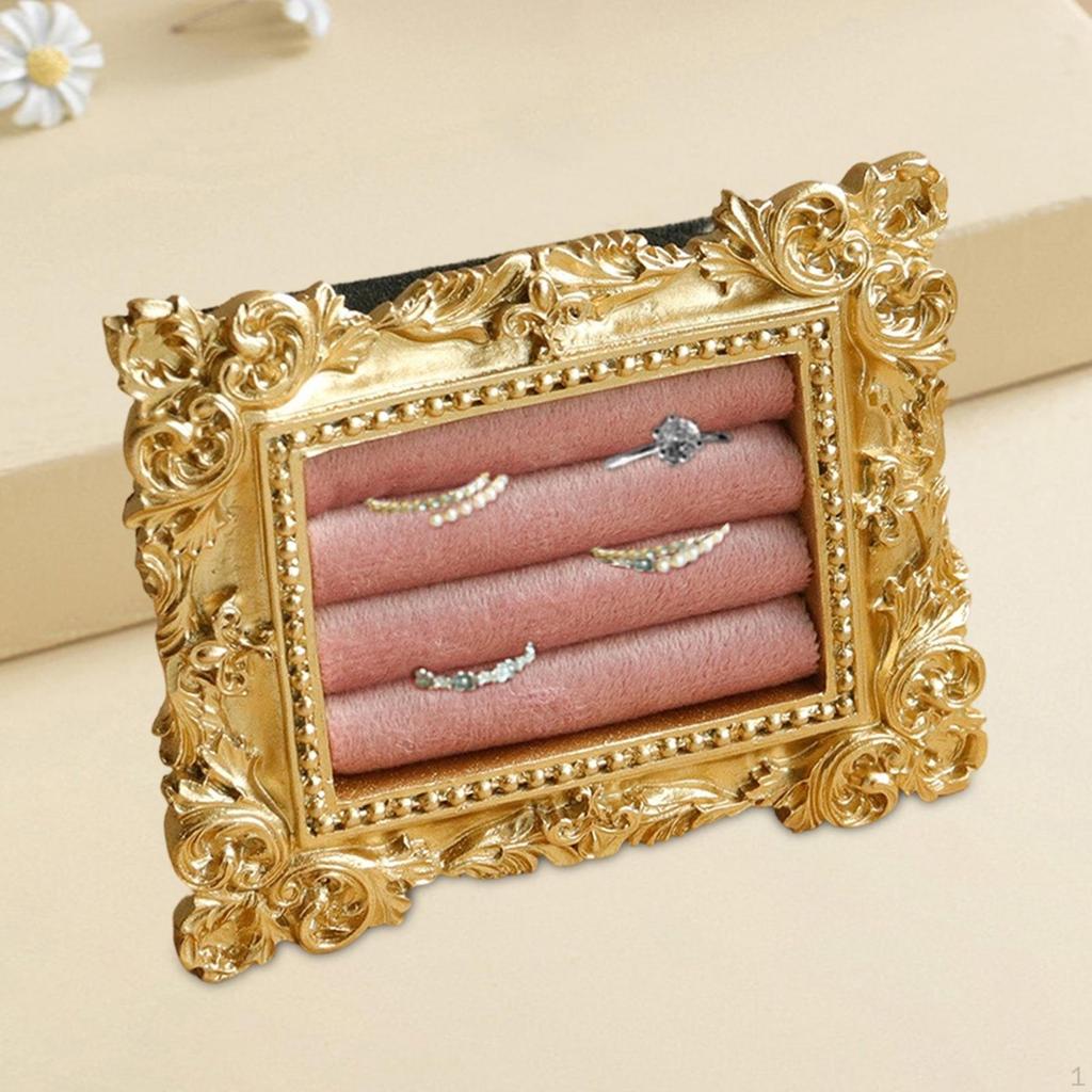 Vintage Display Stand Baroque Holder Photo Prop Ear Studs Organizer for Vendor, Desk, Store, Counter