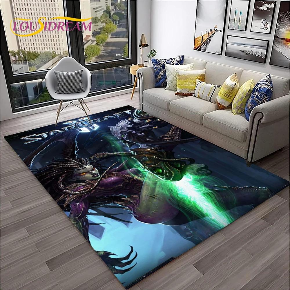 StarCraft Game Retro 3D Gamer Carpet Rug for Home Living Room Bedroom Sofa Doormat Decor,kids Play Area Rug Non-slip Floor Mat