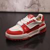 Board Shoes Breathable Personalized White Shoes Versatile Color Blocked Korean Version Trendy Sports and Leisure Shoes Youth Fashion Men's Shoes