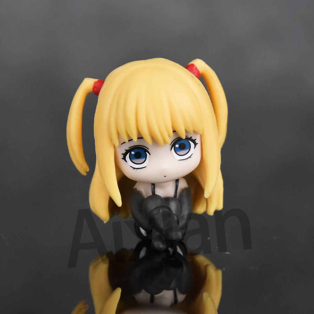 Aixlan 5er Set DEATH NOTE Figur Niedliche Edition Yagami Light 4cm Ryuk/L·Lawliet PVC Actionfigur Anime Sammlerfigur