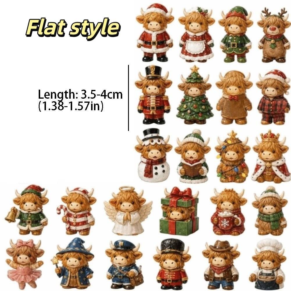 Ornaments Highland Cow Advent Calendar 24 Days Countdown Christmas Advent Calendar Christmas