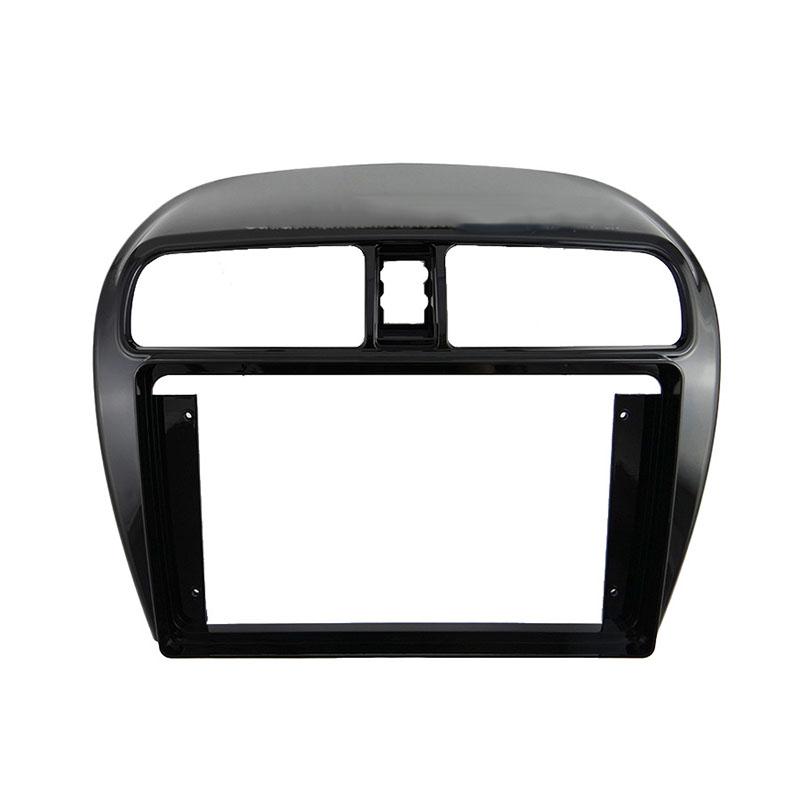 For MITSUBISHI Mirage Spacestar Attrage 2012-2018 2 Din  9 Inch Panel DVD GPS MP5 Android Player Dash Frame  Car Accessories