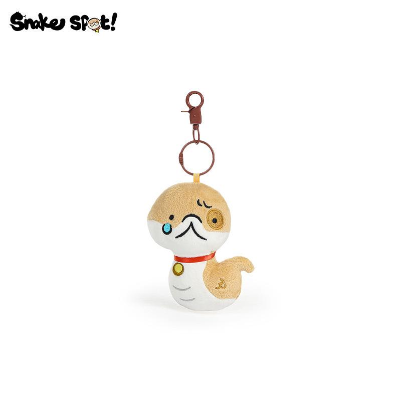 Snake Spot Plush Toy Mood Emoji Stuffed Doll Bag Car Keychain Pendant Gift Decor