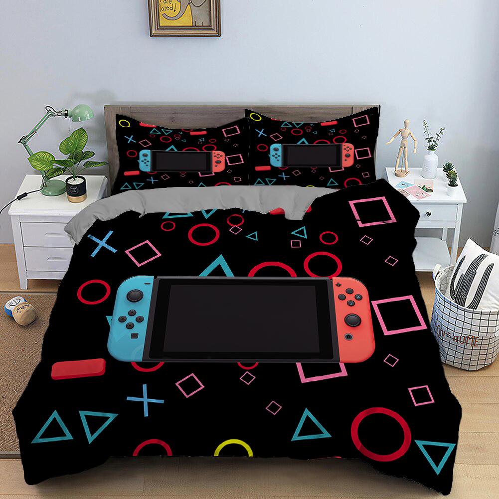 

RunGrape Комплект постельного белья с пододеяльником Двуспальный Полуторный Квинсайз Кингсайз 240x220 Скандинавский Чехол на кровать 135 Евро Постельное белье Игровое Постельное белье 200x200 FR Single 140x200 cm