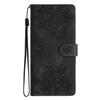 Applicable To Samsung S26 Mobile Phone Leather Case A27 Butterfly Cherry Blossom Embossed Card Wallet Protective Case A05S Matte Solid Color
