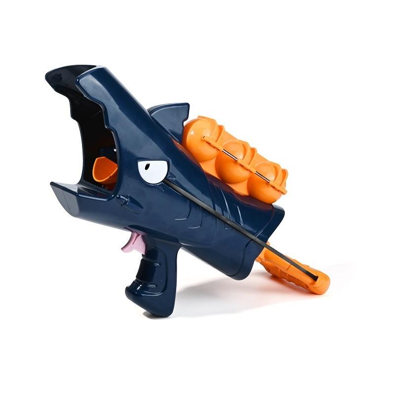 Generic Cartoon Shark Snowball Gun And Cartoon Duck Snowball Clip Soft Launcher Kids Outdoor Winter Snow Fight Play Toy