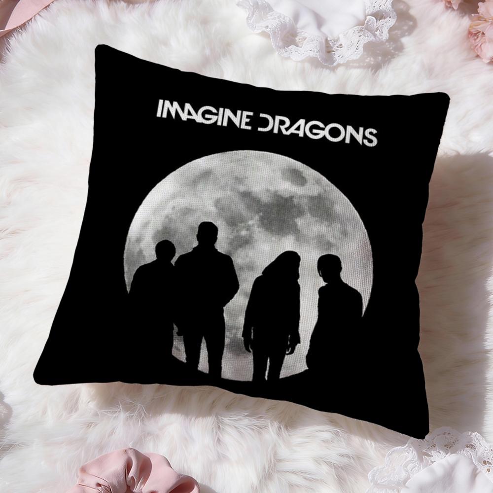 Band I-Imagine DragonsS Cushion Cover Premium Comfort Reversible Pillow Cove -Two in One Design for Any Room & Car Interior