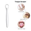 Tongue Scraper 2 Pack In Different Shapes Reduce Bad Breath Stainless Steel Tongue Cleaners Metal