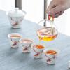 Darunyao White Porcelain Tea Set Gift Box