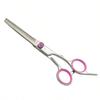 1pcs Professional Hair Cutting Scissor, Stainless Steel Home Hairdressing Scissors, Pink, Hairstyling Tools, Salon Beauty Travel Essentials