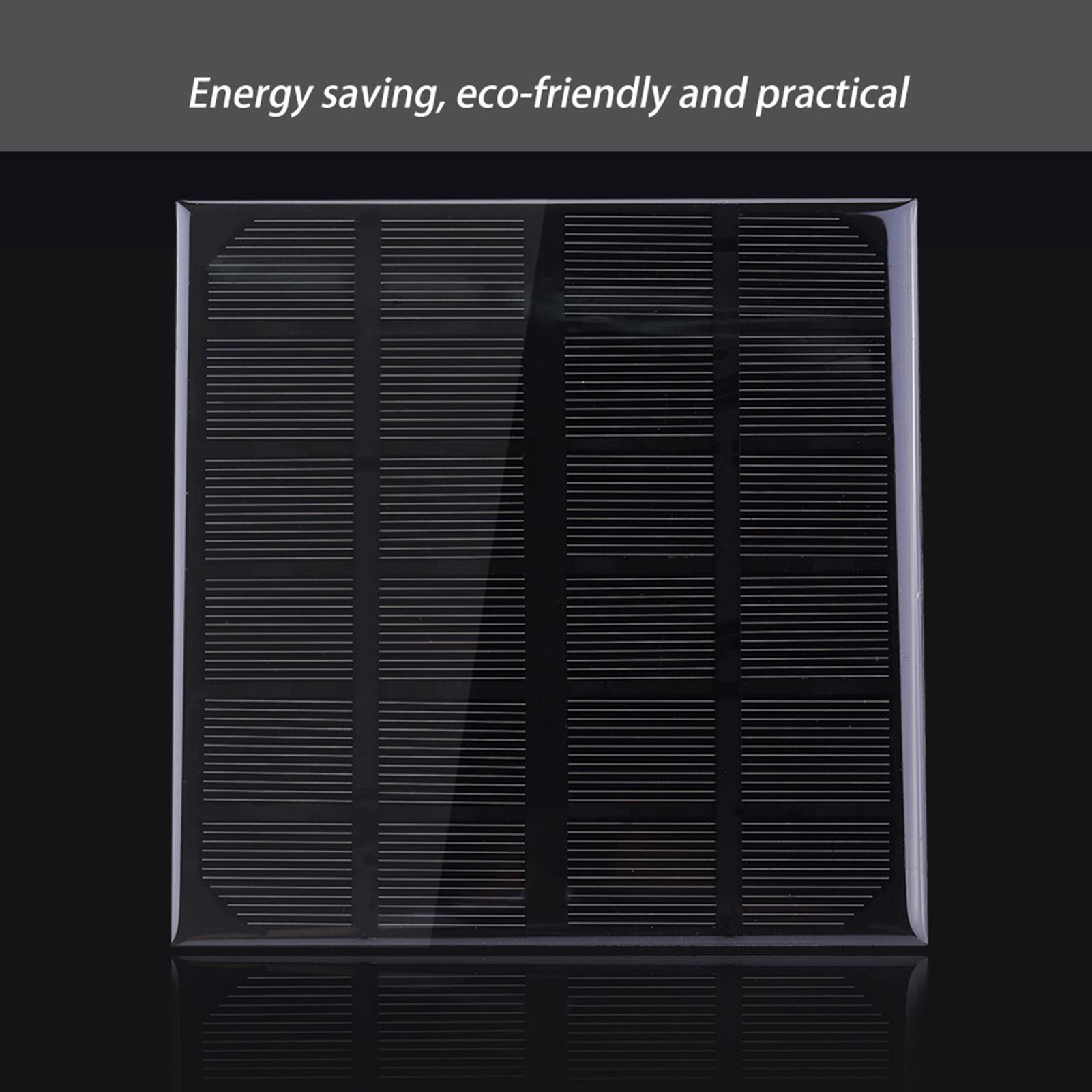 

DC Output 3W 6V Monocrystalline Silicon Solar Panel Module Battery Lamp Charger Power Supply
