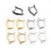 10pcs 2-Styles French Earring Hooks Lever Back Open Loop Setting for DIY Earring Clips Clasp Jewelry Making Accessories Findings