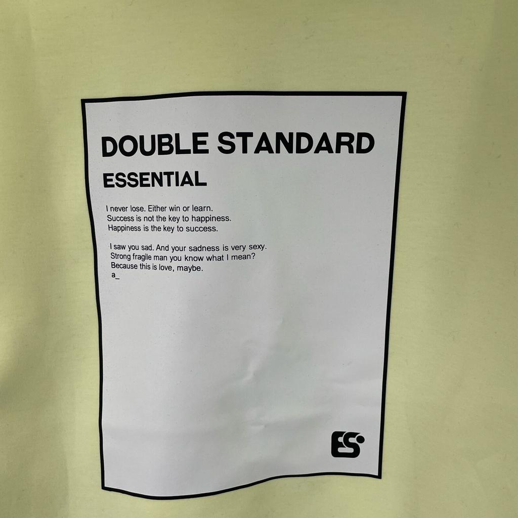 DOUBLE STANDARD CLOTHING [ESSENTIAL] 25th year yellow back print cardboard hoodie tops F yellowUsed