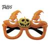 Halloween Party Glasses for Kids Adults, Glitter Glasses Frame Cosplay Party Decoration, Funny Pumpkin Skull Ghost Bat Eyewear Accessory for Party