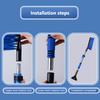 SEAMETAL 3 IN 1 Detachable Car Snow Sweeping Shovel With EVA Foam Handle Extendable Ice Scraper Car Windshield Snow Brush
