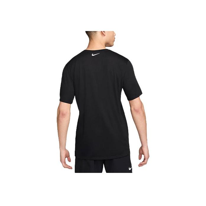 Nike Rise 365 Run Energy Printed Quick-Dry Straight-Cut Crew Neck Short Sleeve SS24 Regular Shoulder T-Shirt Men Tops Black FN3997-010