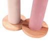 Wood Base Cylinder Hair Ornament Stand Space Saving Hair Ties and Accessories Display Rack Hair Scrunchies Holder