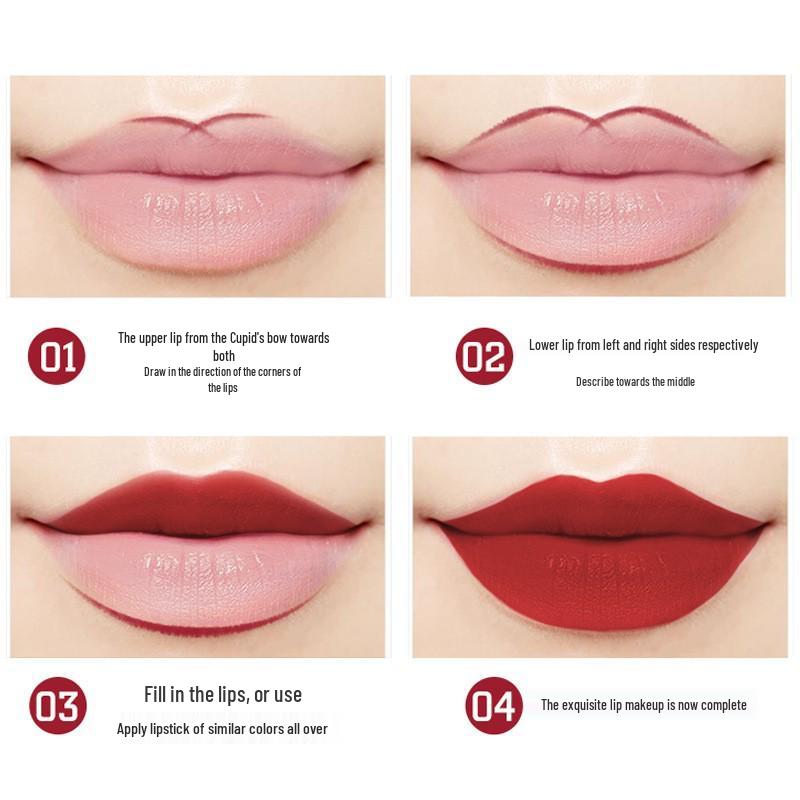 Bi Jiang Waterproof Long-lasting Matte Lip Liner In Bean Paste Color