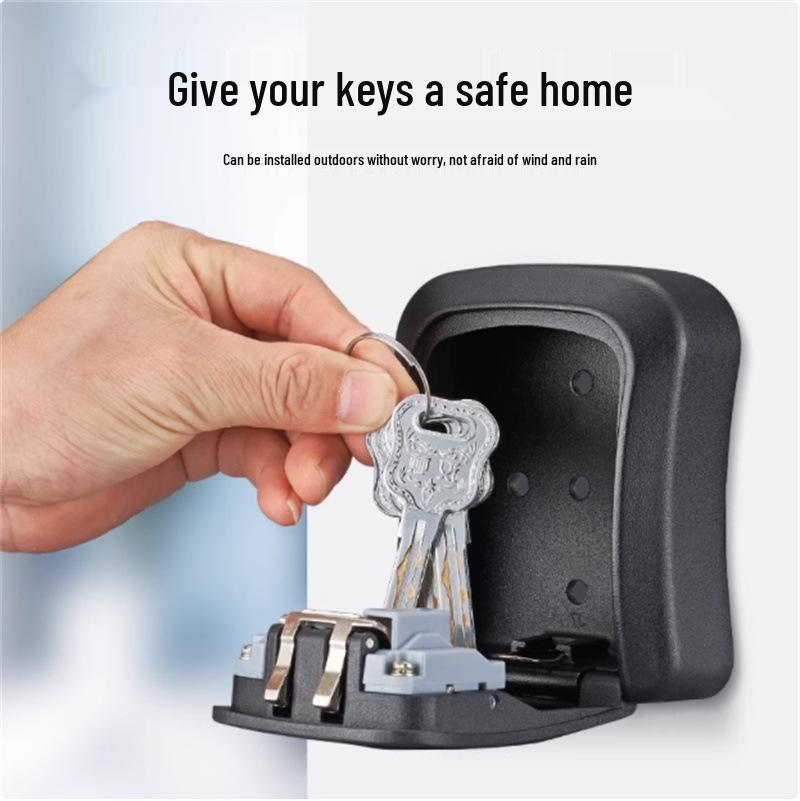Punch-Free Cat's Eye Door Lock & Password Key Box for Temporary Storage