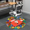 1pc Heart Characters Office Round Area Rug, Indoor Mat Suitable ForOffice, Under Office Chairs Bedroom Living Room Home Decor, Room Decot213