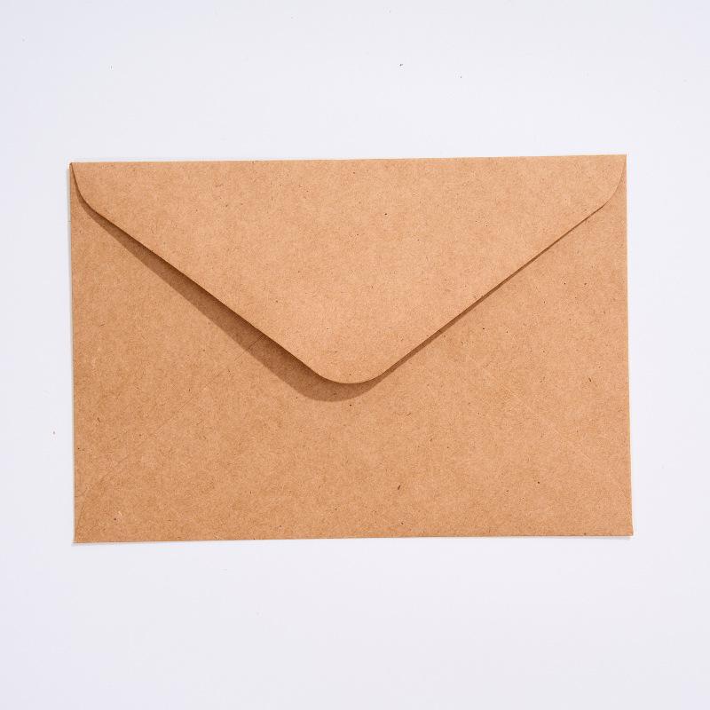 High-Quality Retro Kraft Paper Envelopes for Postcards and Greeting Cards - Western Style