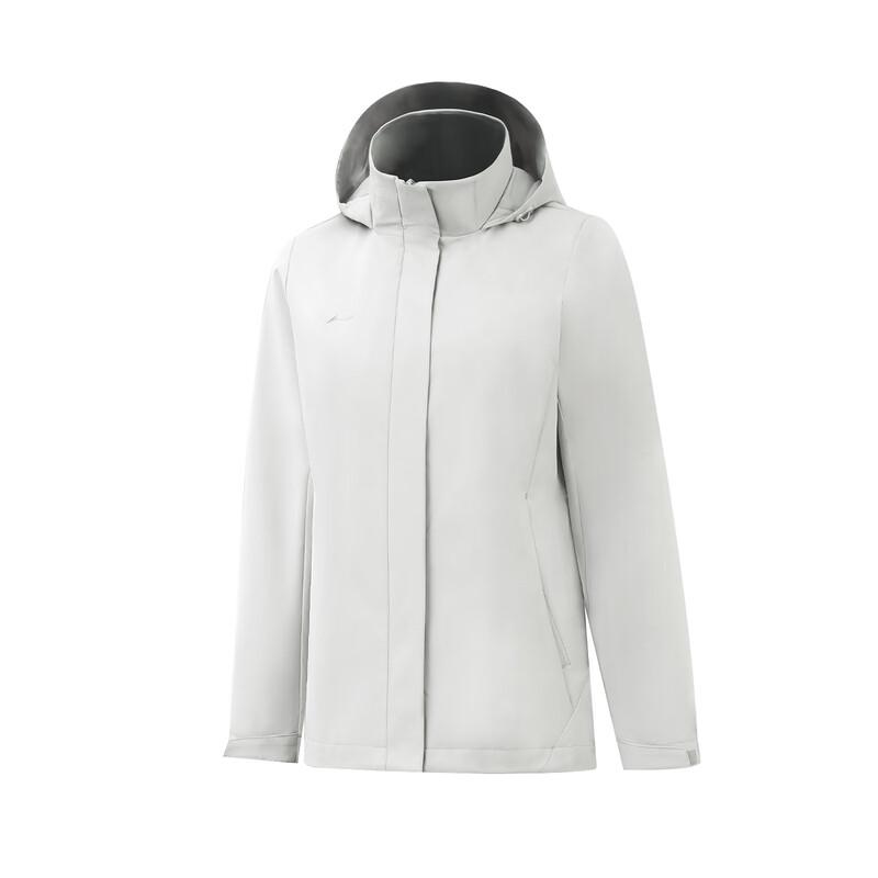 LI-NING Women s 2025 Autumn Water-Repellent Hooded Windbreaker