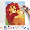 Disney Digital Oil Painting Art Kit Lion Family Handmade Diy Home Decorations