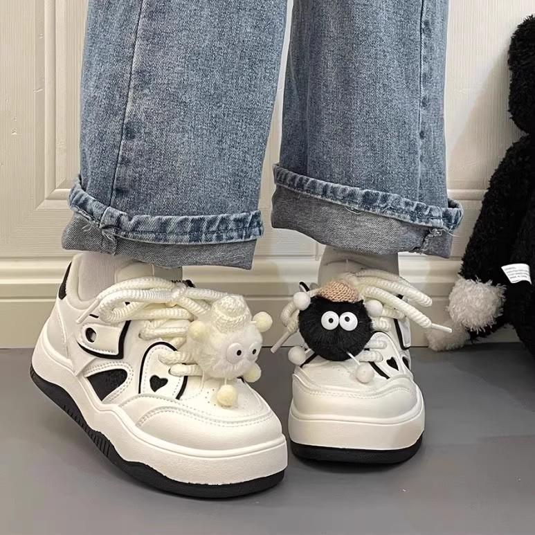 Ugly cute big head women's shoes 2026 new spring and autumn princess shoes junior high school students sports platform explosion casual bread shoes