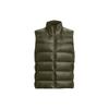 Down Vests Men's Green Stand Collar Moderate 1372650-390