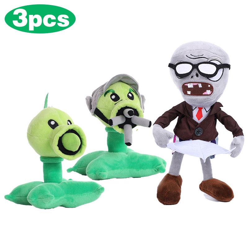 Plants Vs Zombies Plüschtiere Sonnenblume Erbsenschießer Puppen Weiches Kuschelkissen Kinder Weihnachtsgeschenk