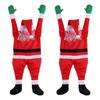 42" Climbing Christmas Hanging Santa Claus Outdoor Window Party Xmas Props Decor