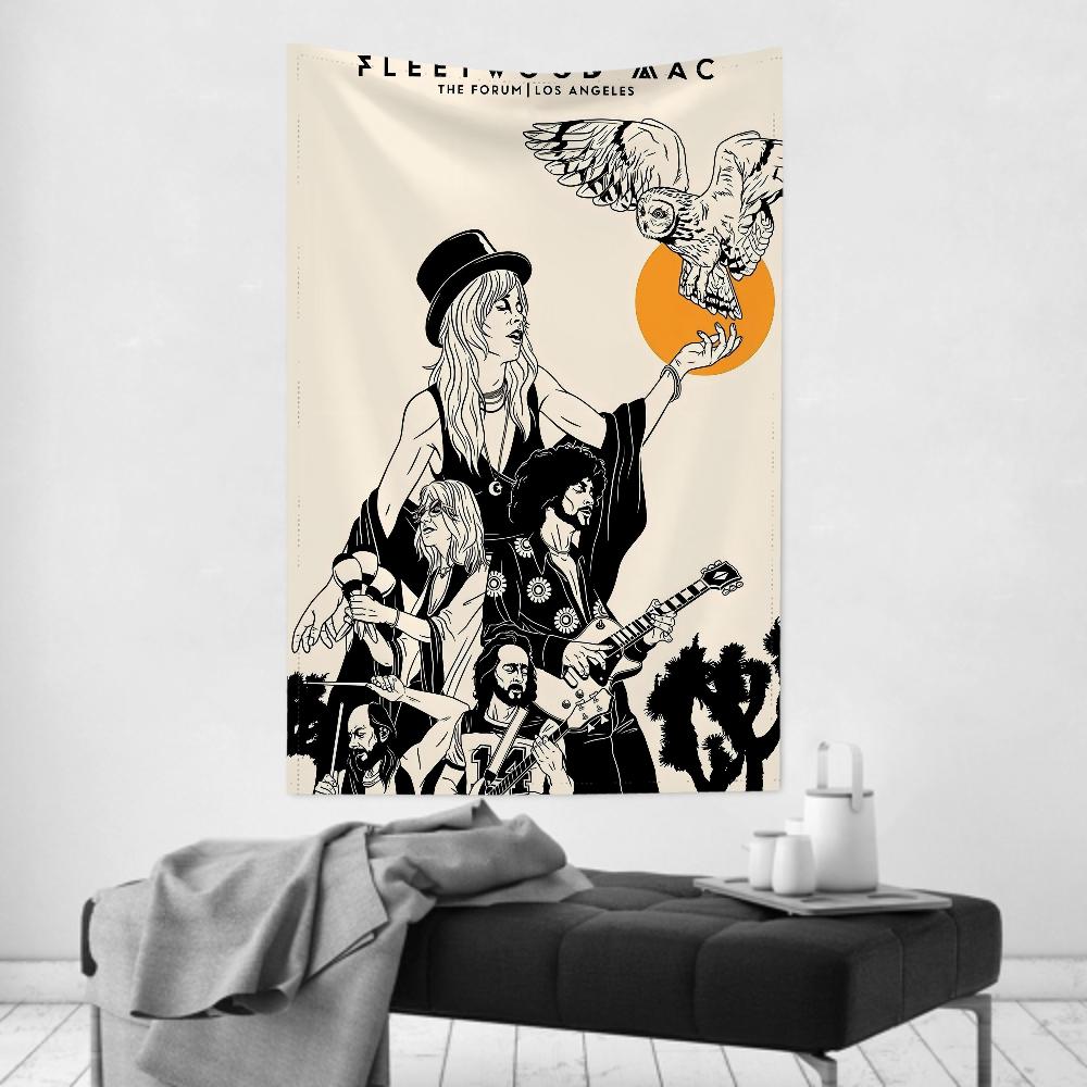 FFleetwood Rock Band Mac Tapestry Room Decor Wall Cloth Party Hanging Background Room Decor Baby Room