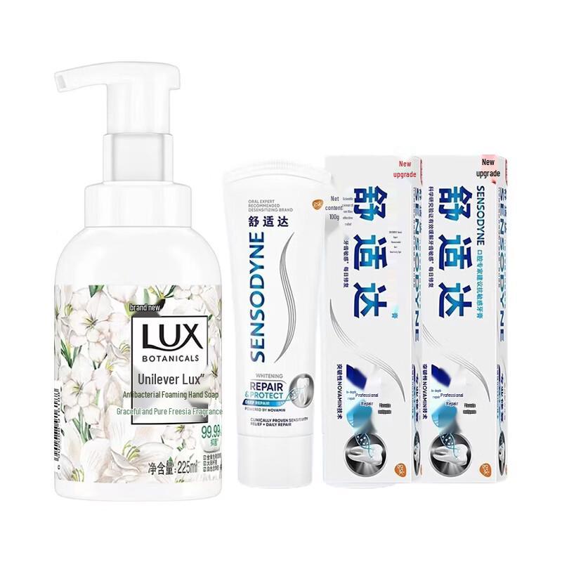 Lux Hand Soap & Whitening Toothpaste Combo Pack