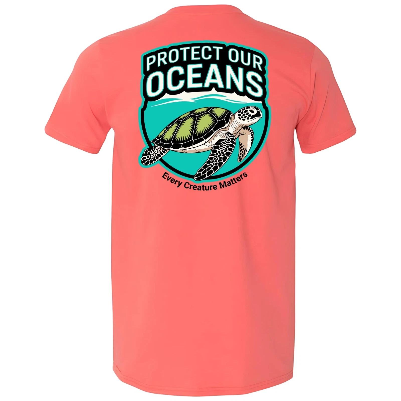 Sea Turtle Protect Our Oceans T-shirt Evry Creature Matters Sea Life XL