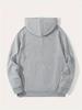 Cool Motorbike Racing Silhouette Men Hip Hop Athletic Hoodie, Motorcycle Rider Outline Graphic On Chest, Soft Daily Sports Top
