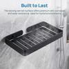 Stainless Steel Soap Holder Black Silver Gold Wall Mount Soap Tray Easy To Clean Round Corner Soap Drain Rack Home Dorm Hotel