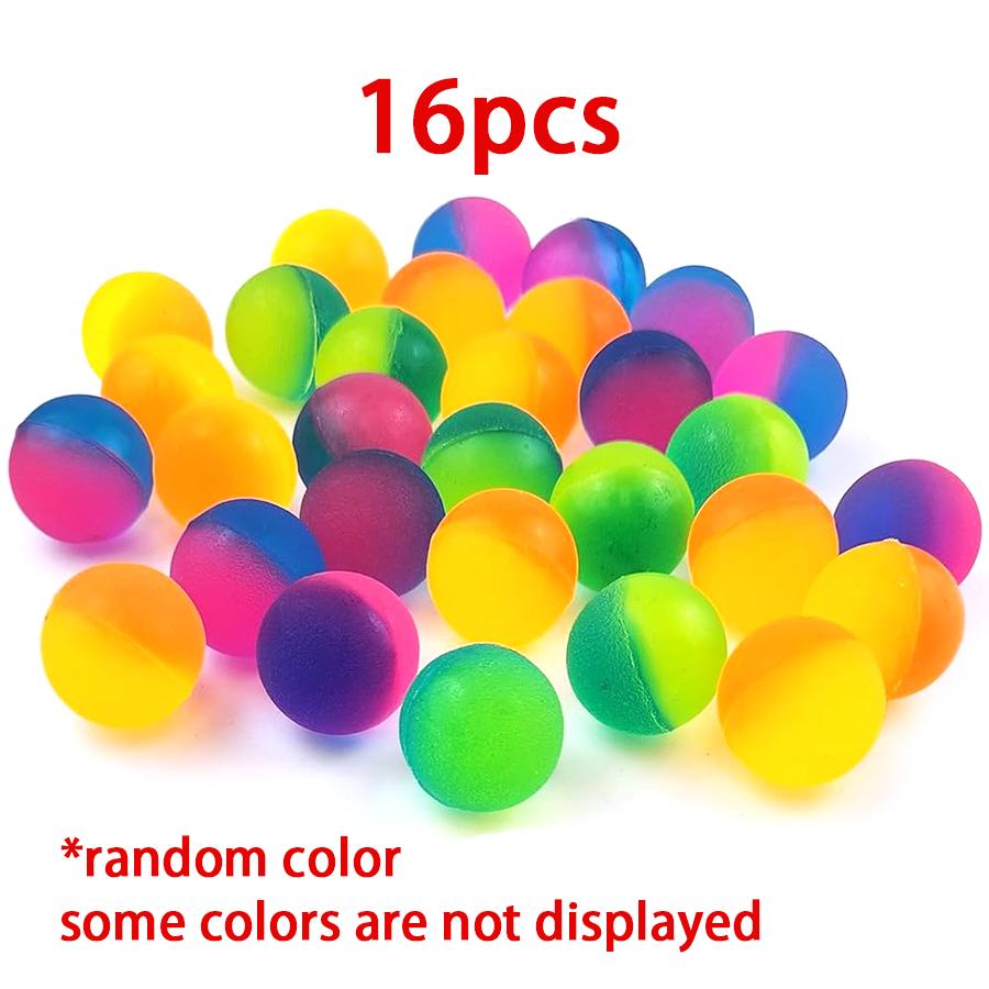 

16/32/100pcs Doubl Color Bouncy Ball Cat Dog Training Tool Festival Party Supplies for Friends Gathering Interactive Game XJM