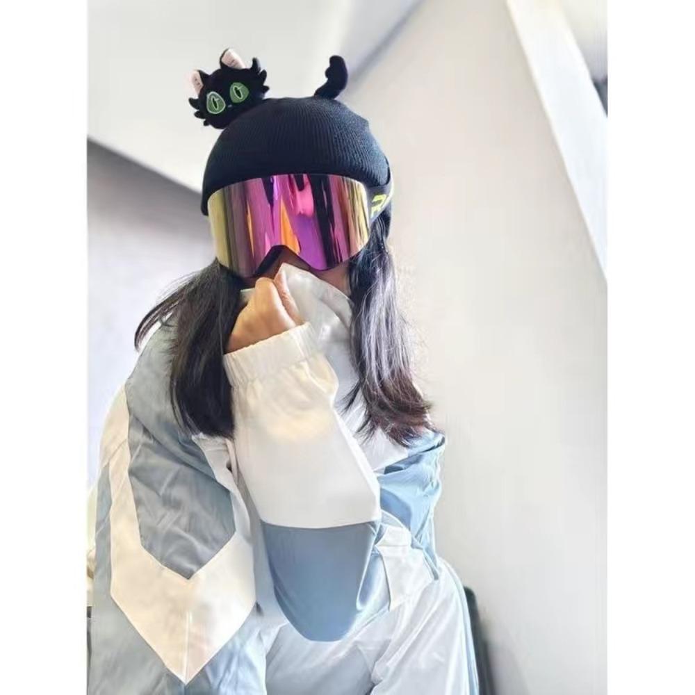 Pokrowiec na kask narciarski Czapka Urocze Kreskówkowe Uszy Kota Dziecko Ten Sam Pojedyncza i Podwójna Deska Pokrowiec na Kask Bateryjny Unisex