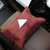 High-grade Car Tissue Box Faux Leather Tissue Storage Case Car Armrest Tissue Pouch  Living Room