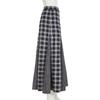 American Retro Patchwork Plaid Low-Waist Long Skirt for Women