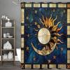 Creative Bohemian Style Shower Curtain Washable Dirt-Resistant Shower Head Waterproof Polyester Bath Curtain For Home Decor
