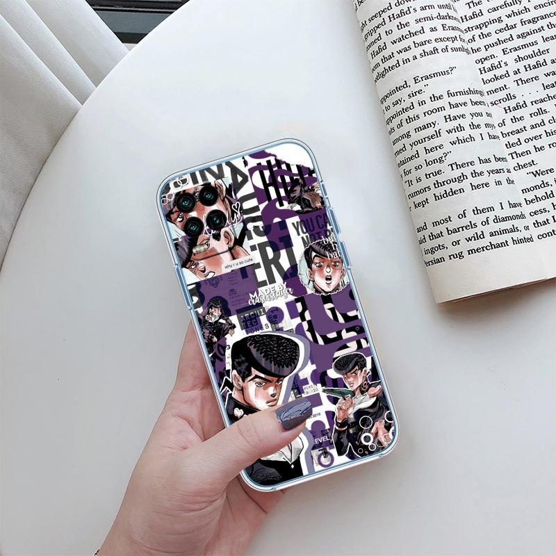 BH31 JoJo's Bizarre Adventure Transparent Phone Case for Motorola Moto G7 G8 G9 G84 G85 G73 G24 G15 Z2 Play Power Plus