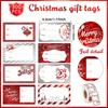 300pcs/Roll Christmas Stickers, Self-Defined Signature Date Handwritten Stickers, Red and Silvery Foil Holiday Gift Tags