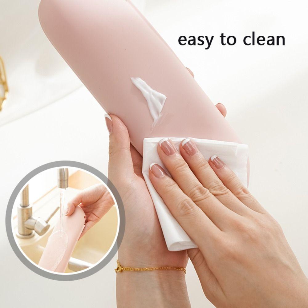 Soft Silicone Makeup Brush Bag Waterproof Cosmetic Brush Protective Case Portable   Travel