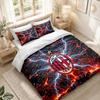 Bedding Set 1 Duvet Cover 2 Pillowcases AC Milan Print Bedroom Home Decoration