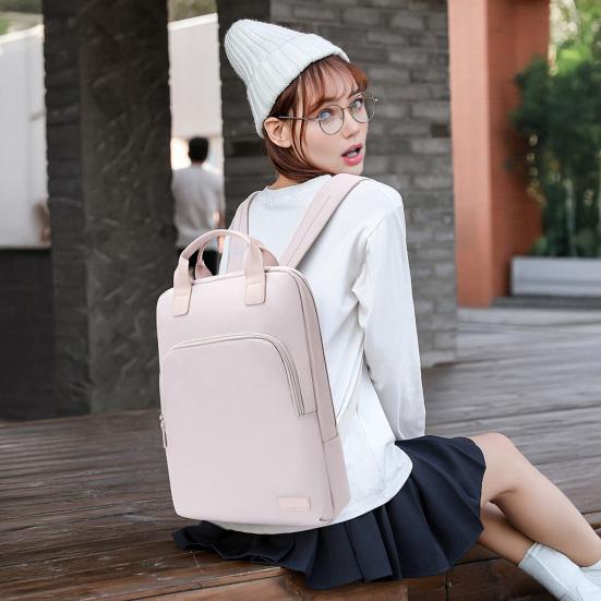 Women Laptop Backpack Shockproof Backpack with Top Handles School Backpack Handbag for 15.6 Inch 16 Inch Laptop Business Trips Daily Commuting
