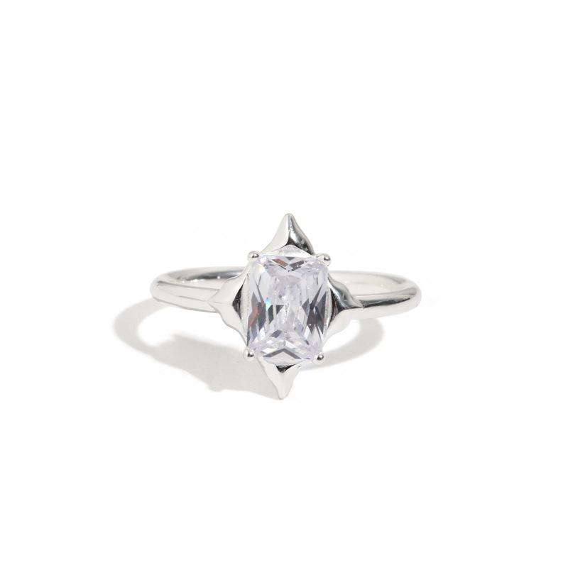 Nischen-Design, Dunkler Stil, Süß Und Cool, Diamantbesetzte Persönlichkeit, Fortgeschrittenes Gefühl, Öffnung, Kalter Wind, Knitter-Öffnungsring