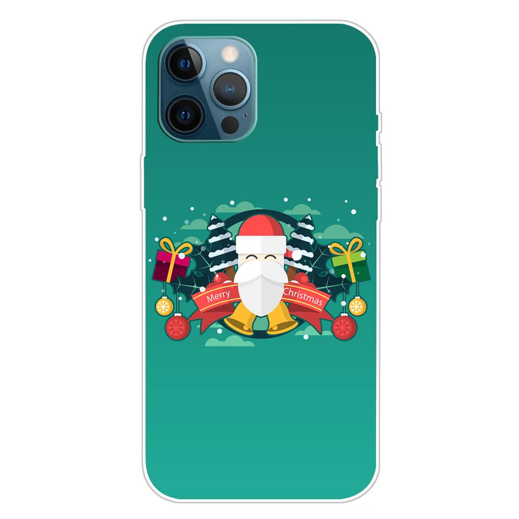 For iPhone 16 Pro Max Case Christmas Pattern Printing Soft TPU Phone Cover